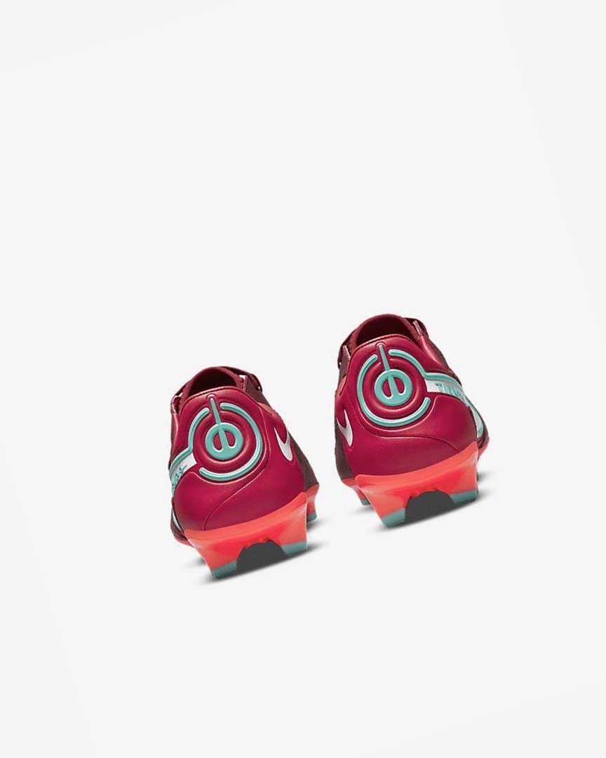 Red / White Nike Tiempo Legend 9 Pro FG Men's Soccer Cleats | CA_5367