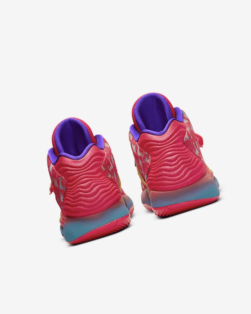 Red / Yellow / Purple / Green Nike KD14 Women's Basketball Shoes | CA_4550