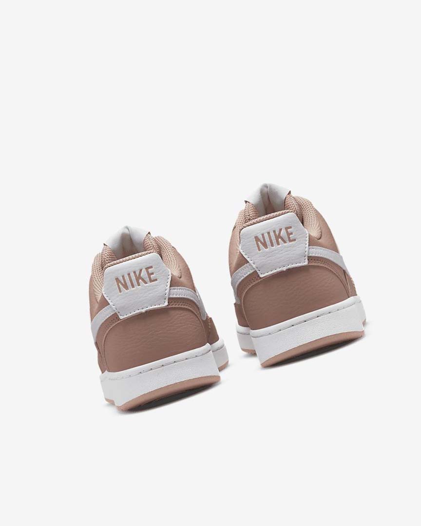 Rose / Black / White Nike Court Vision Low Next Nature Women's Sneakers | CA_2911
