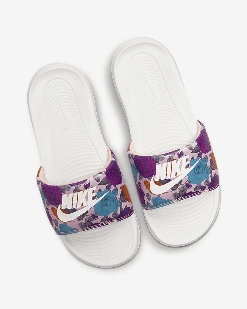 Rose / Pink / Deep Yellow Nike Victori One Women's Slides | CA_5210