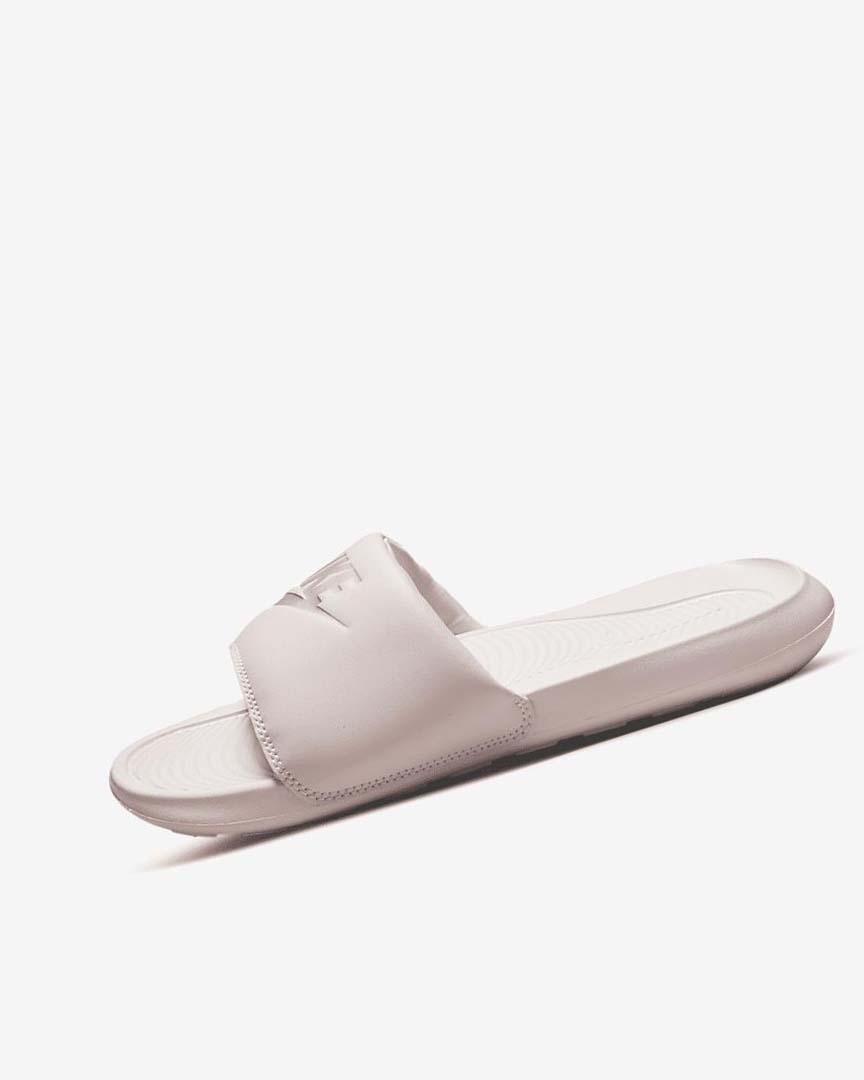 Rose / Rose / Metal Silver Nike Victori One Women\'s Slides | CA_2501