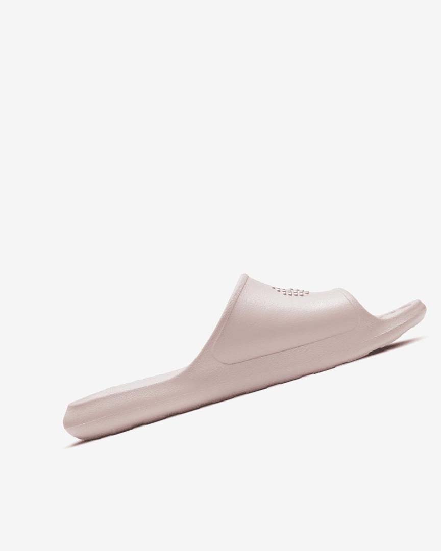 Rose / Rose / White Nike Victori One Women's Slides | CA_4879