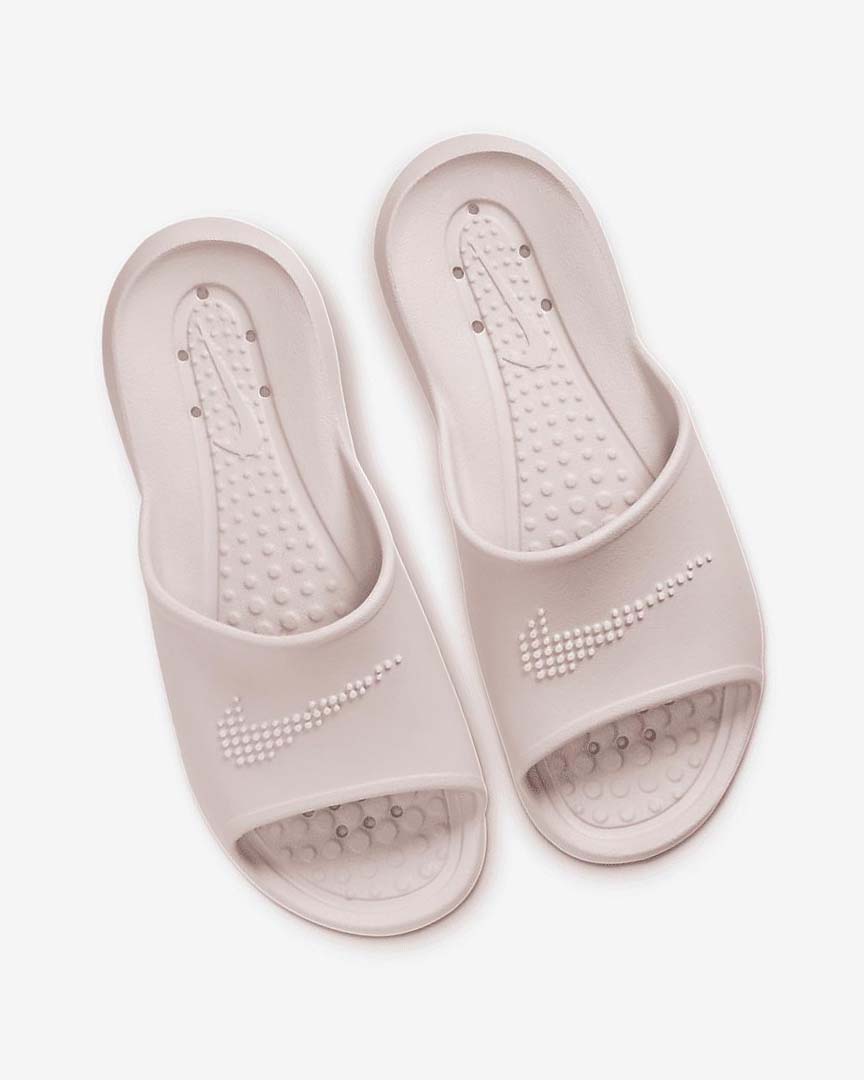 Rose / Rose / White Nike Victori One Women's Slides | CA_4879