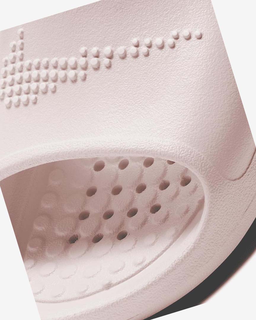 Rose / Rose / White Nike Victori One Women's Slides | CA_4879