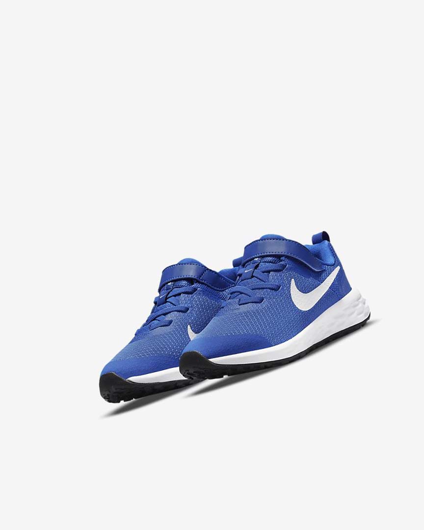 Royal / Black / White Nike Revolution 6 Boys' Running Shoes | CA_4630