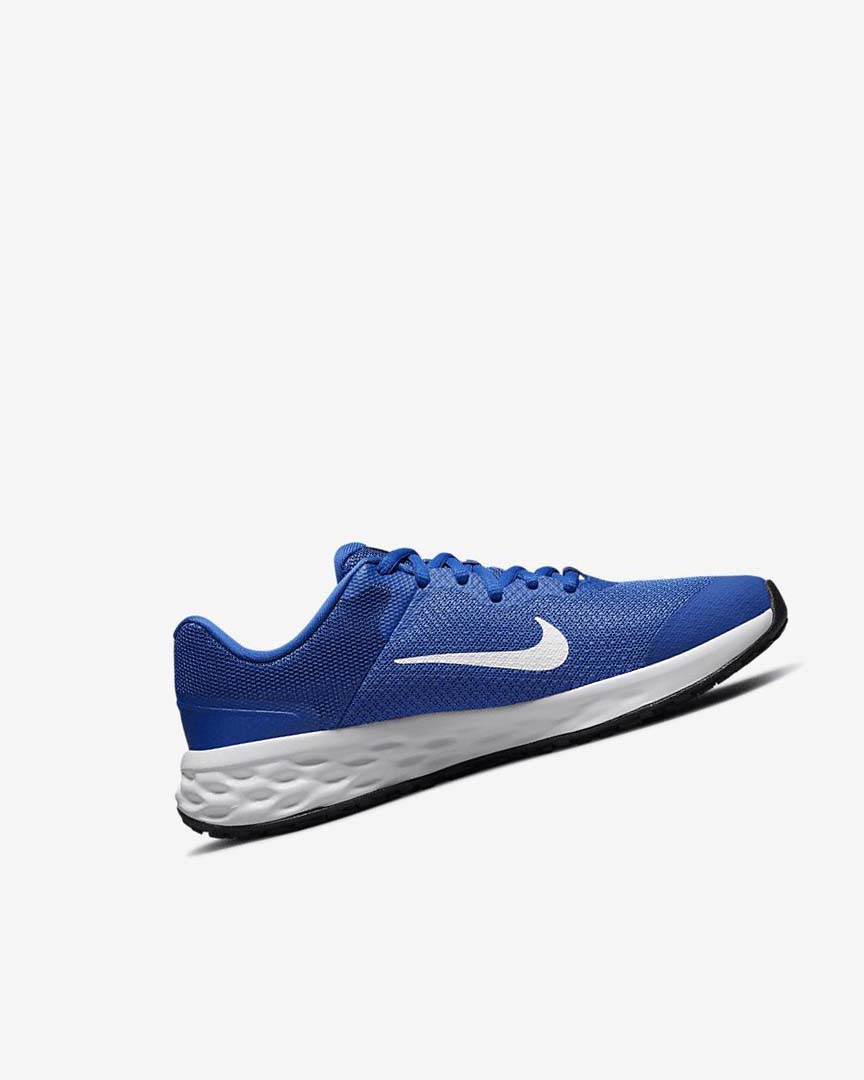 Royal / Black / White Nike Revolution 6 Boys' Running Shoes | CA_5483