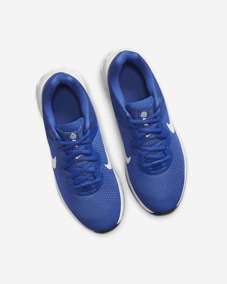 Royal / Black / White Nike Revolution 6 Boys' Running Shoes | CA_5483