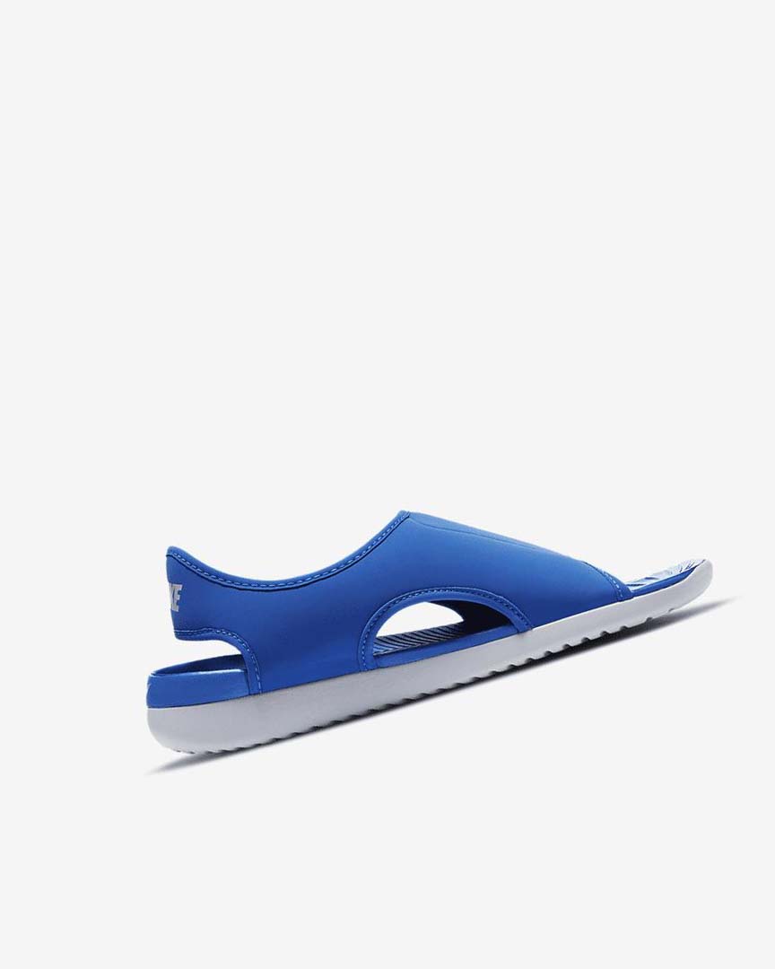 Royal / Grey Nike Sunray Adjust 5 V2 Boys' Sandals | CA_5426