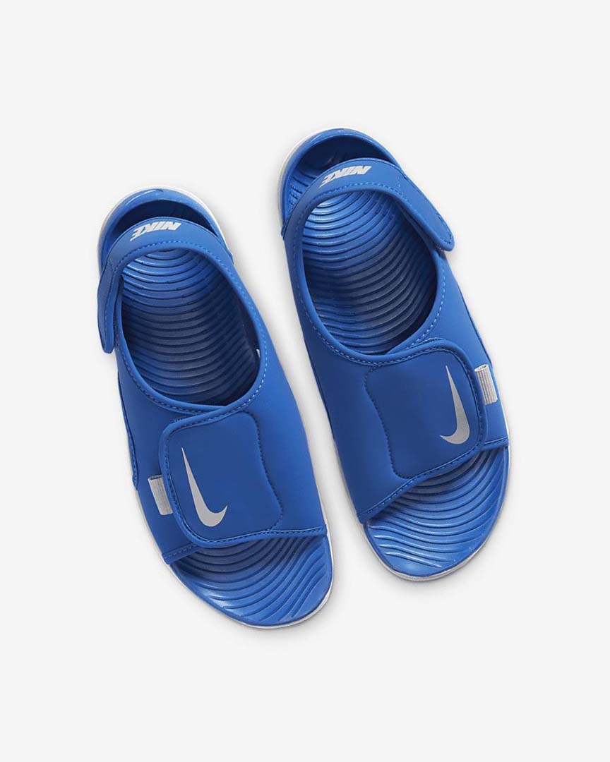 Royal / Grey Nike Sunray Adjust 5 V2 Boys' Sandals | CA_5426