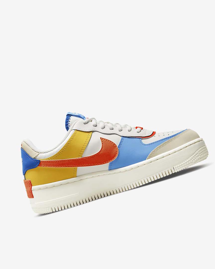 Royal / Orange / Blue Nike Air Force 1 Shadow Women's Sneakers | CA_5080