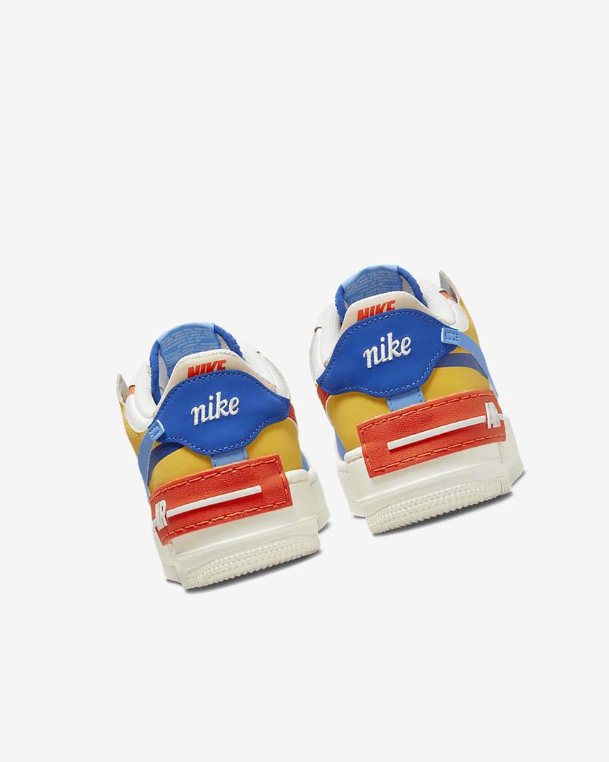 Royal / Orange / Blue Nike Air Force 1 Shadow Women's Sneakers | CA_5080