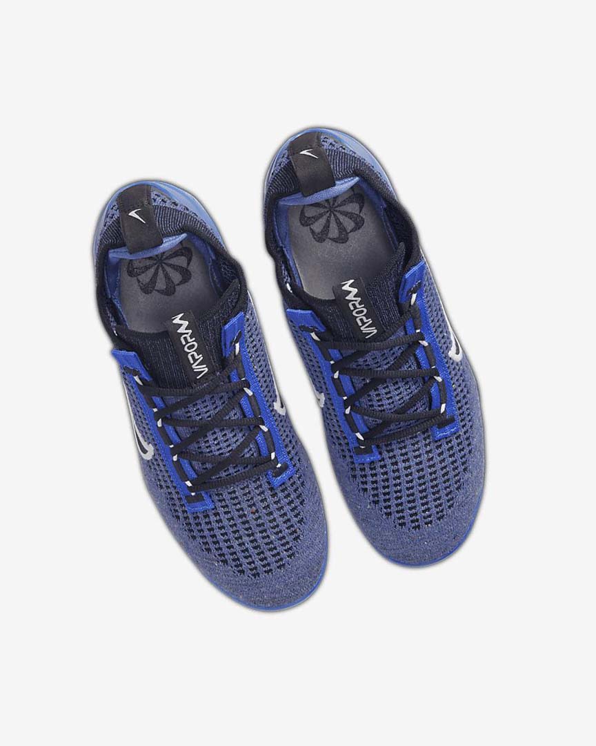 Royal / White / Dark Grey / Black Nike Air VaporMax 2021 FK Girls' Sneakers | CA_4644
