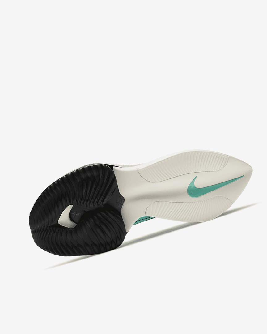 Turquoise / Black / Light Turquoise / White Nike Air Zoom Alphafly NEXT% Flyknit Women's Running Shoes | CA_2754