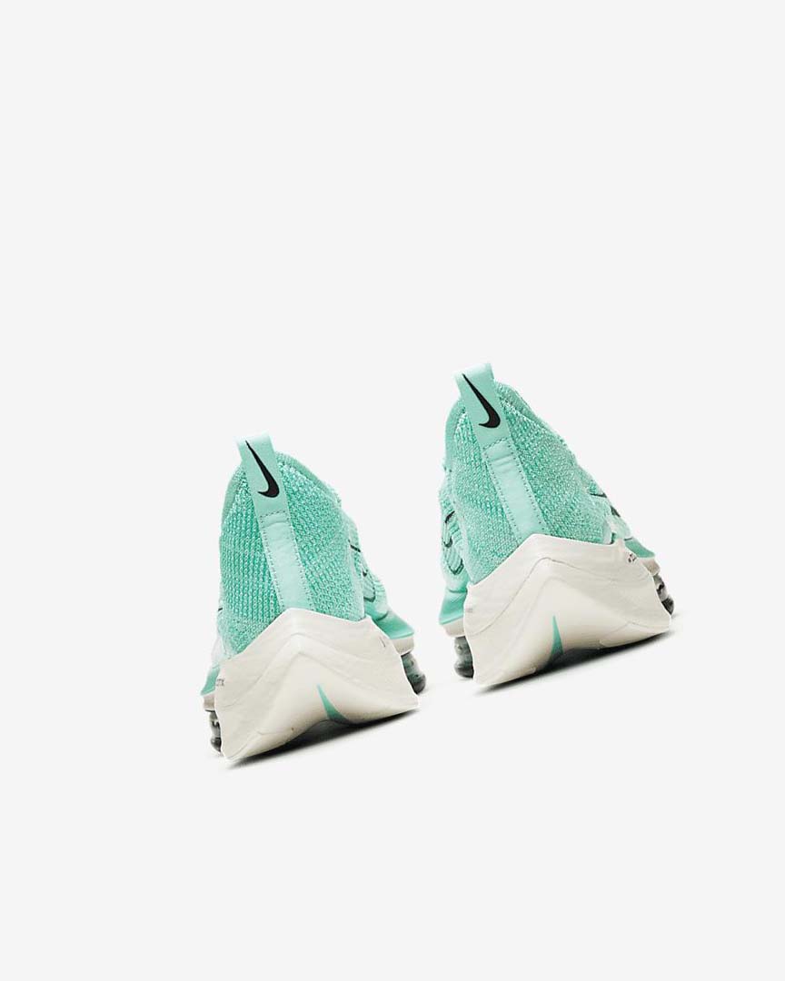 Turquoise / Black / Light Turquoise / White Nike Air Zoom Alphafly NEXT% Flyknit Women's Running Shoes | CA_2754