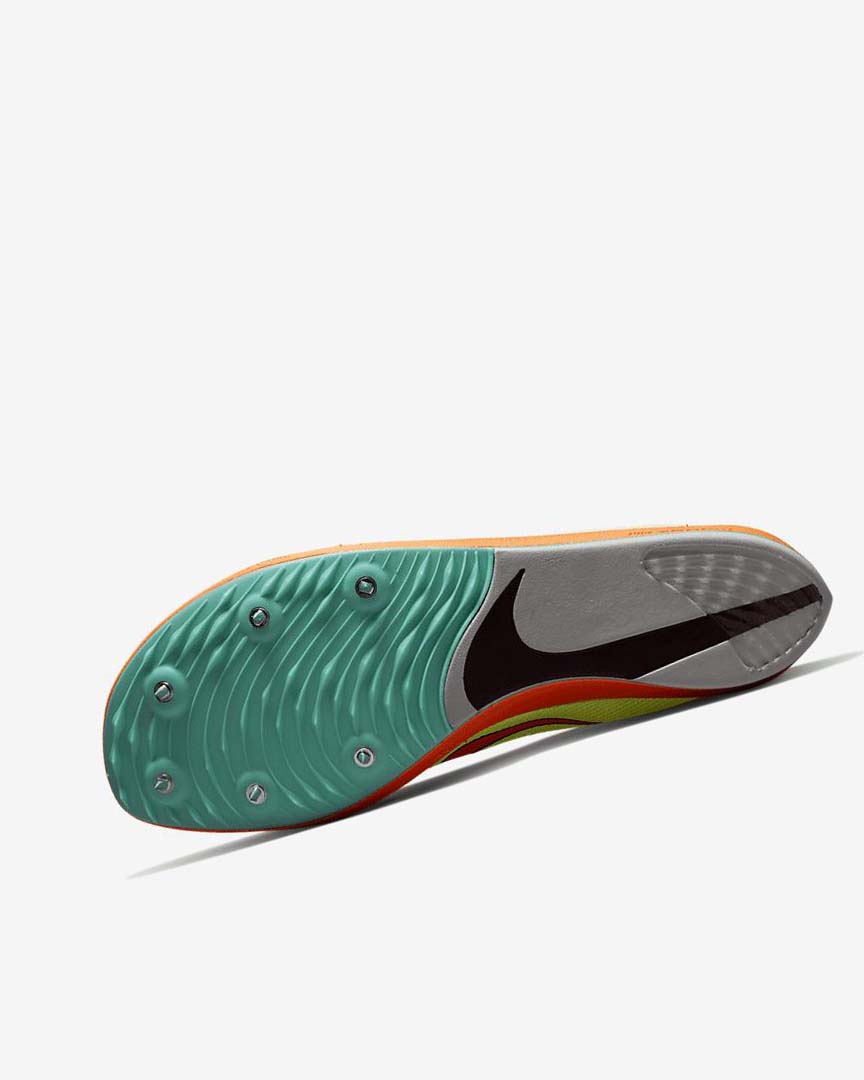 Turquoise / Black / Orange Nike ZoomX Dragonfly Women's Spikes | CA_2735