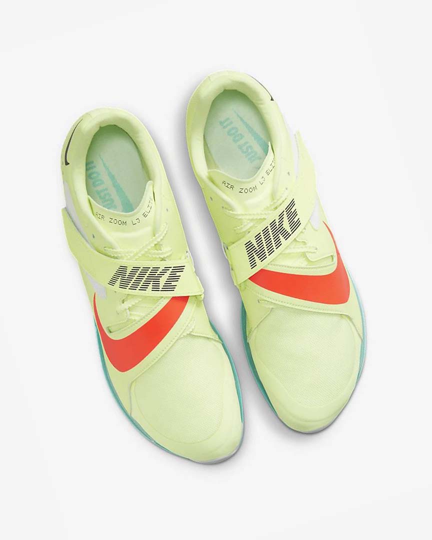 Turquoise / Orange Nike Air Zoom LJ Elite Men's Spikes | CA_2750