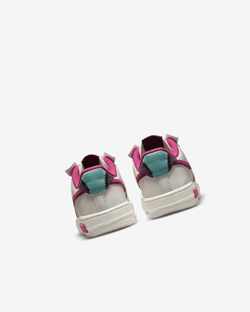 Turquoise / Pink Nike Force 1 Fontanka Girls' Shoes | CA_2220