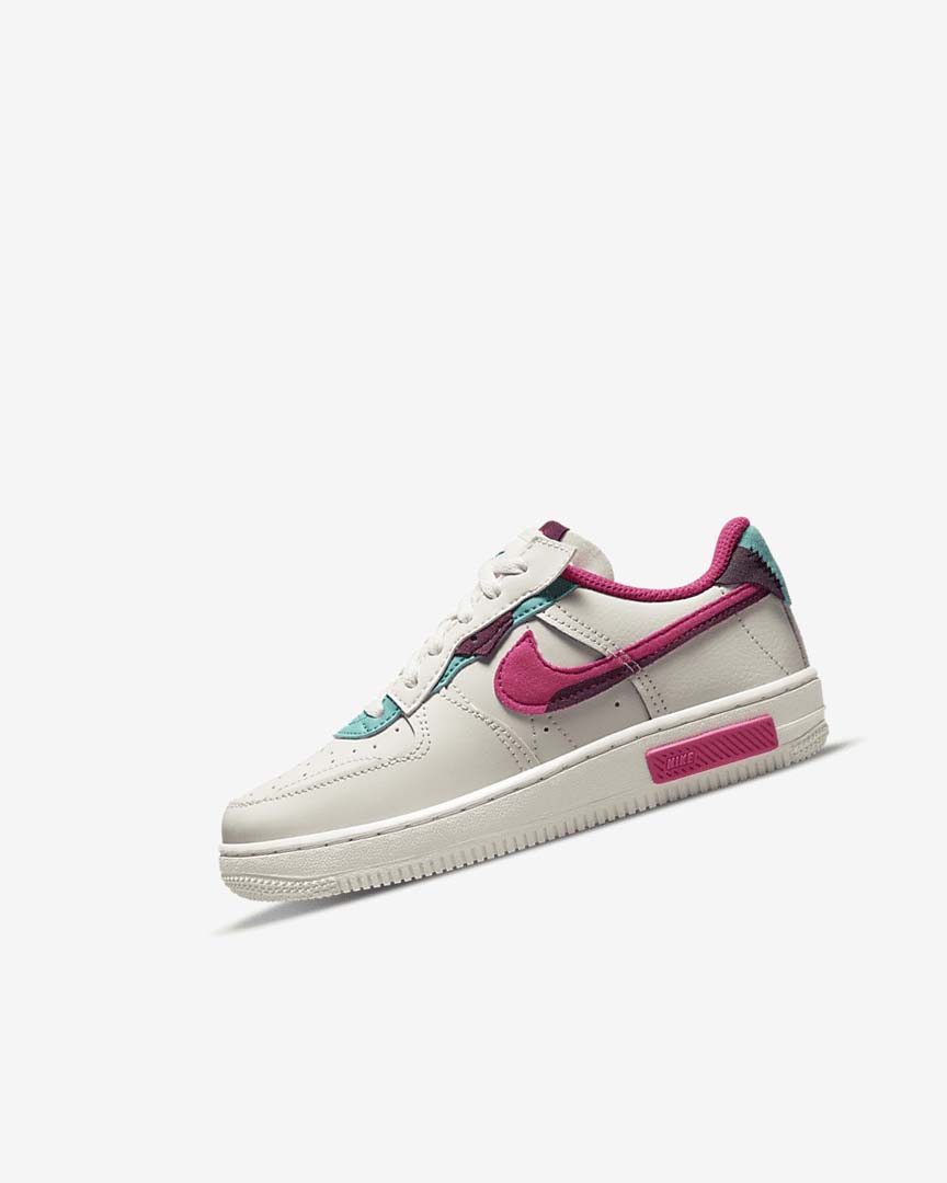Turquoise / Pink Nike Force 1 Fontanka Girls\' Shoes | CA_2220
