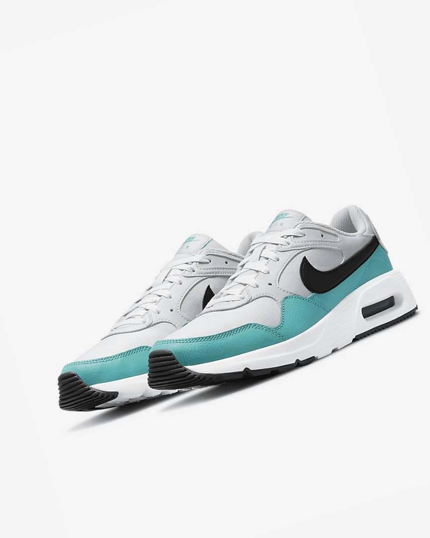 Turquoise / White / Black Nike Air Max SC Men's Sneakers | CA_4709