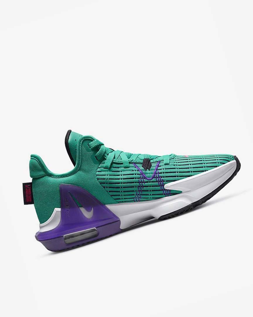 Turquoise / White / Pink Nike LeBron Witness 6 Men's Basketball Shoes | CA_5116