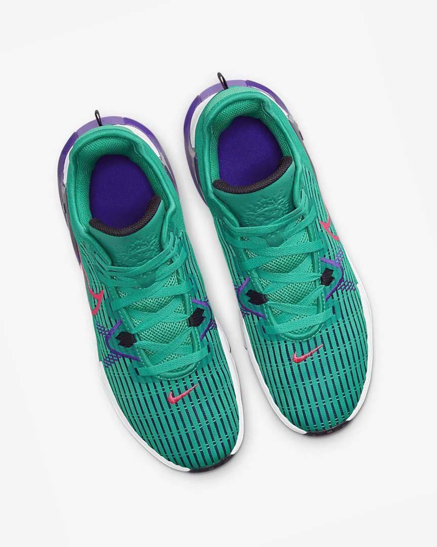 Turquoise / White / Pink Nike LeBron Witness 6 Men's Basketball Shoes | CA_5116