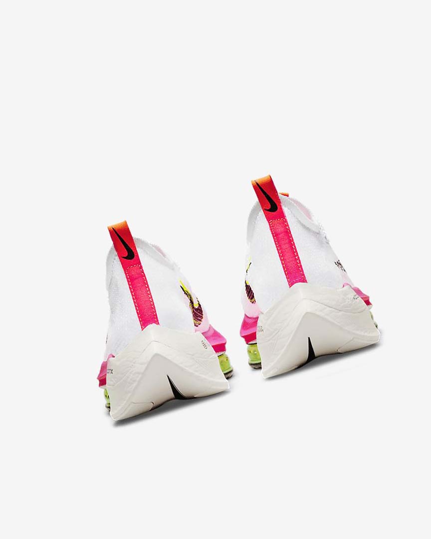 White / Black / Black / Black Nike Air Zoom Alphafly NEXT% Flyknit Women's Running Shoes | CA_2886