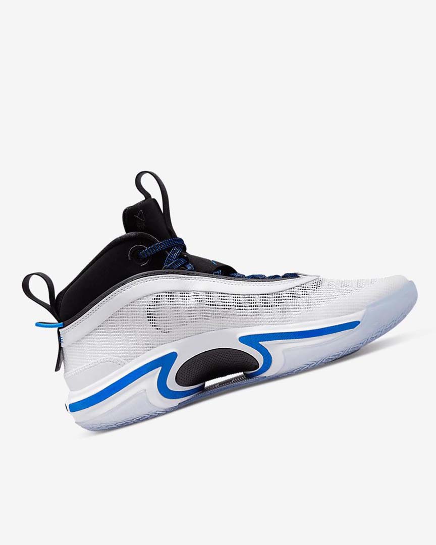 White / Black / Blue Nike Air Jordan XXXVI Men's Basketball Shoes | CA_2964