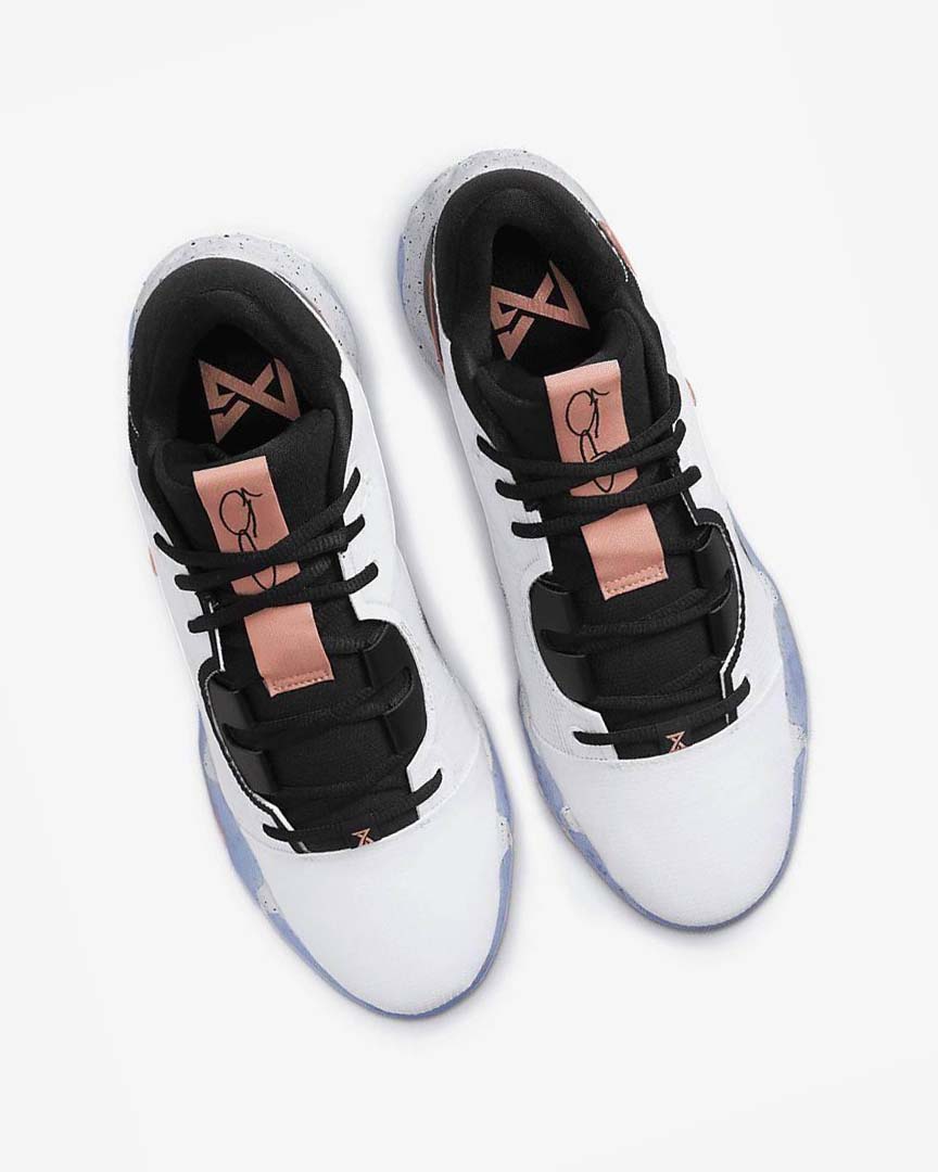 White / Black / Blue / Red Nike PG 6 Men's Basketball Shoes | CA_2205