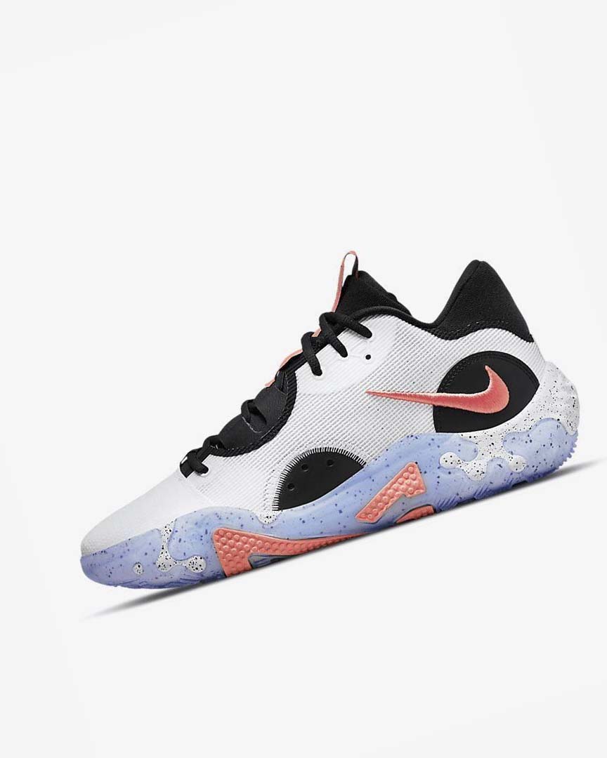 White / Black / Blue / Red Nike PG 6 Men\'s Basketball Shoes | CA_2205