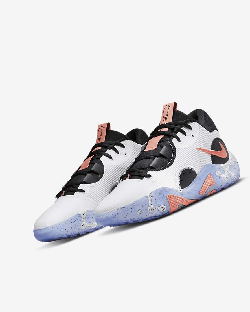 White / Black / Blue / Red Nike PG 6 Women's Basketball Shoes | CA_5087
