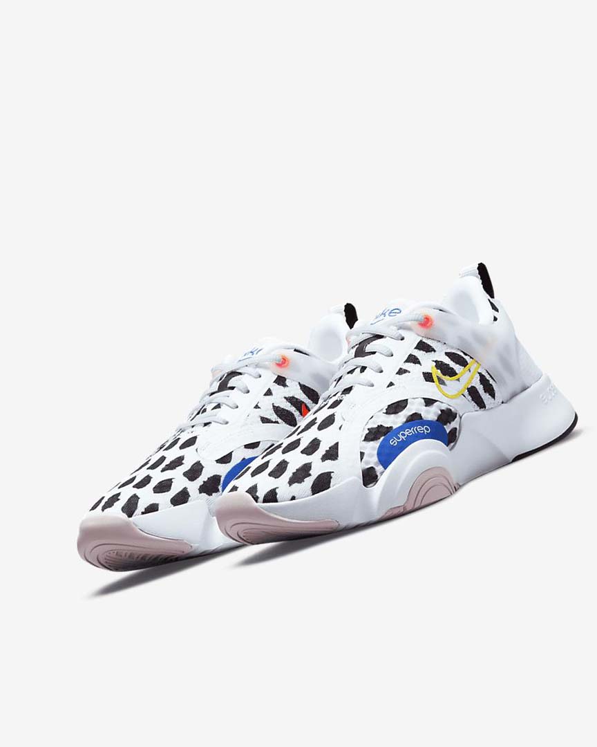 White / Black / Blue / Yellow Nike SuperRep Go 2 Women's Training Shoes | CA_2576