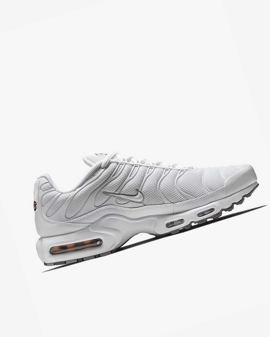 White / Black / Grey / White Nike Air Max Plus Men's Sneakers | CA_2997