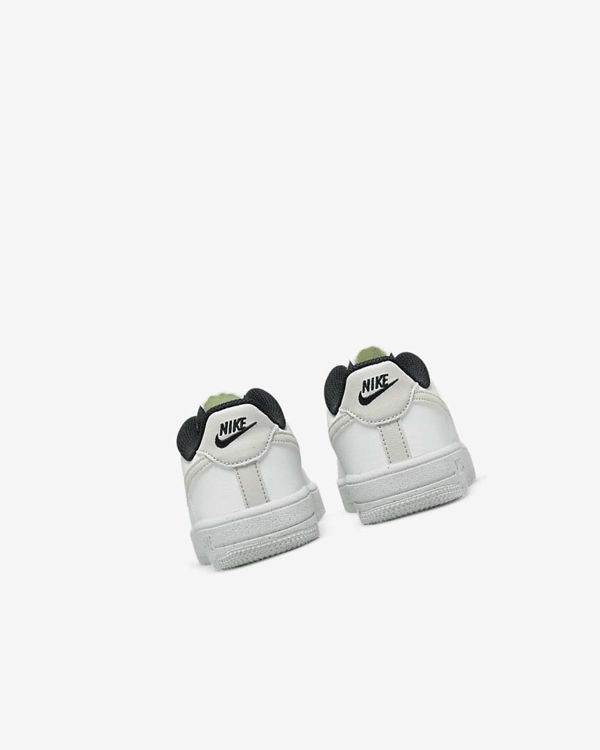 White / Black / Light Beige Nike Force 1 Next Nature Girls' Shoes | CA_3093