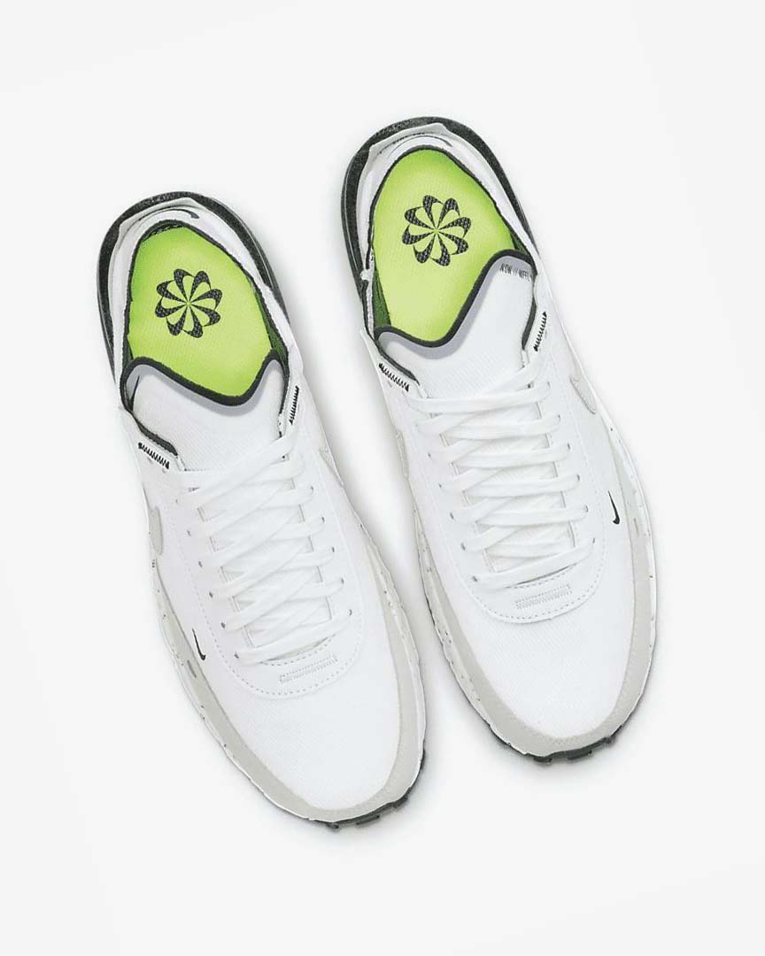White / Black / Light Beige Nike Waffle One Crater Men's Sneakers | CA_5184