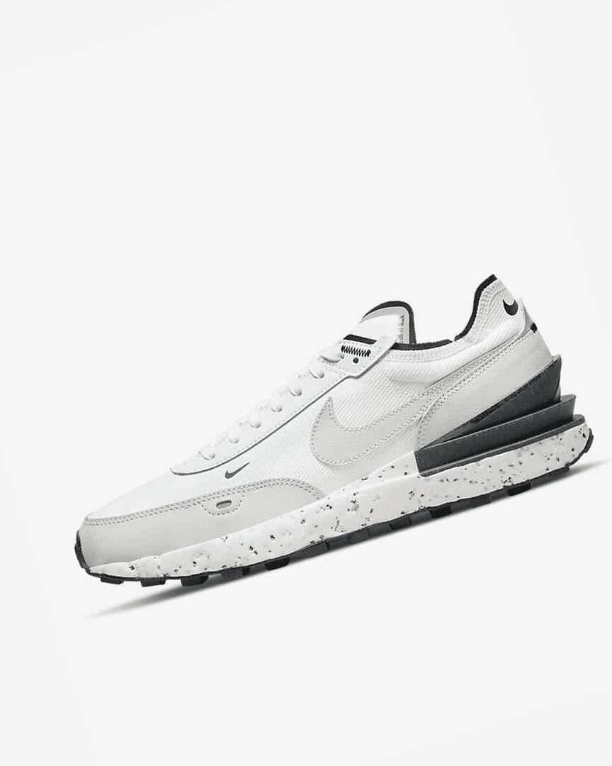 White / Black / Light Beige Nike Waffle One Crater Men\'s Sneakers | CA_5184