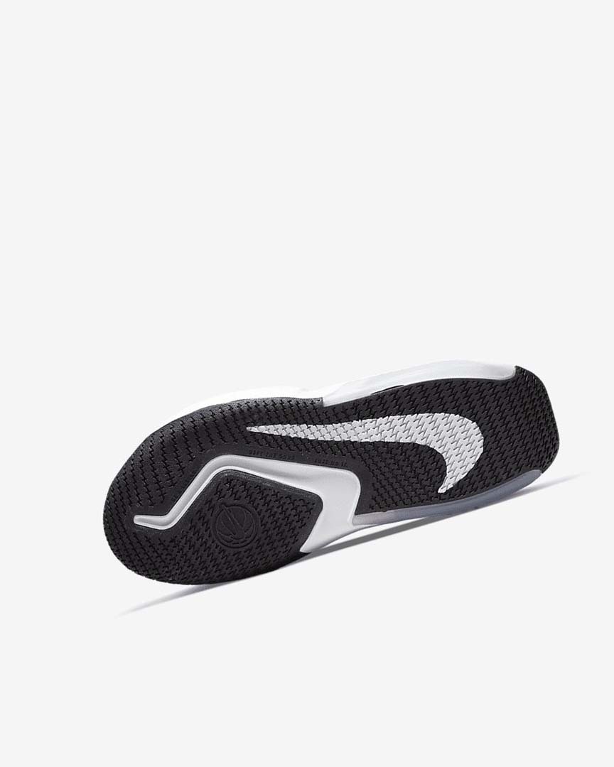 White / Black / Metal Gold Nike Air Zoom Crossover Boys' Basketball Shoes | CA_3003
