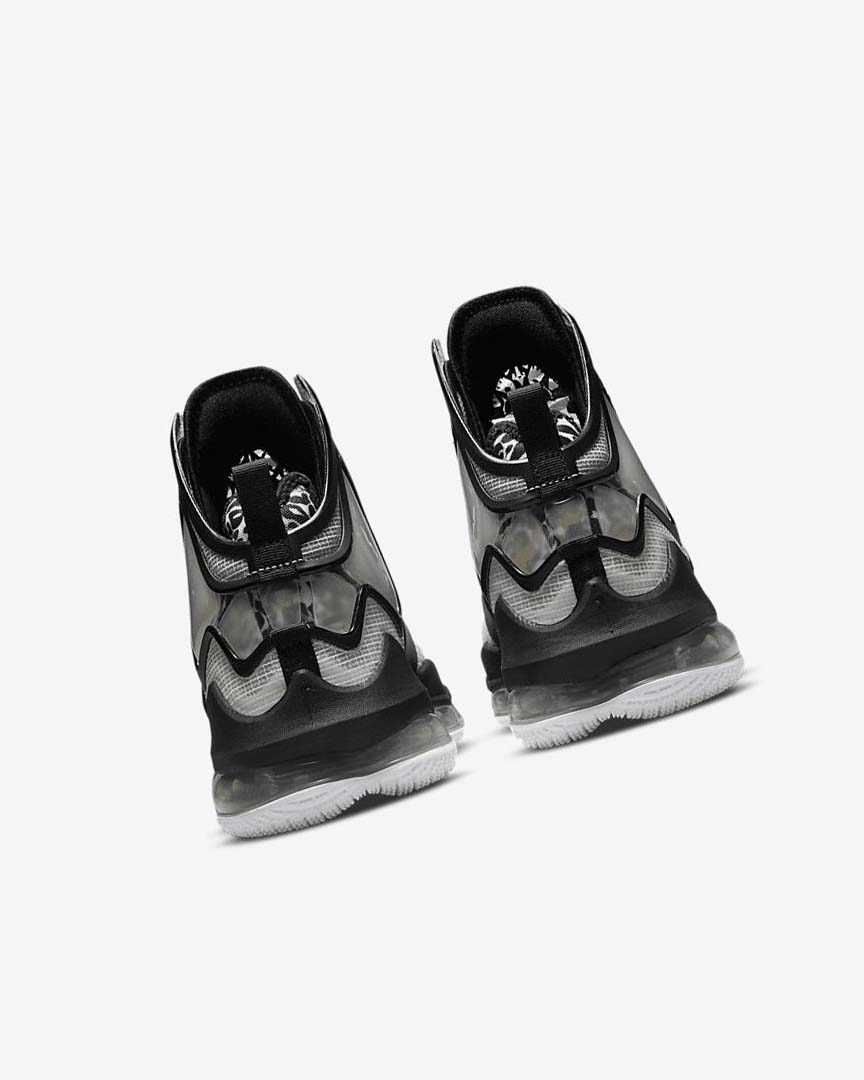 White / Black / Metal Gold Nike LeBron 19 Women's Basketball Shoes | CA_2240