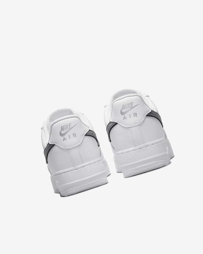 White / Black / Metal Silver Nike Air Force 1 '07 Essential Women's Sneakers | CA_4900