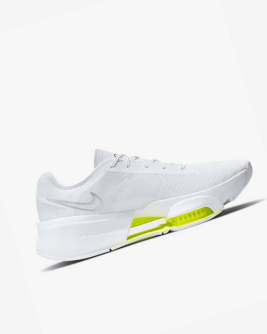 White / Black / Metal Silver Nike Air Zoom SuperRep 3 Men's Training Shoes | CA_5013
