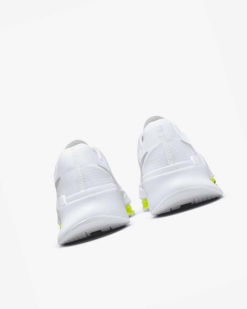 White / Black / Metal Silver Nike Air Zoom SuperRep 3 Men's Training Shoes | CA_5013