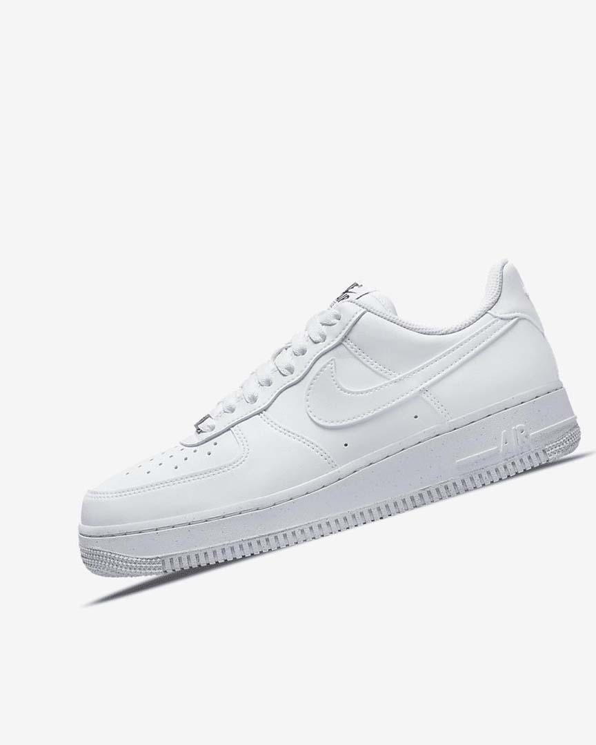 White / Black / Metal Silver / White Nike Air Force 1 \'07 Next Nature Women\'s Sneakers | CA_3049