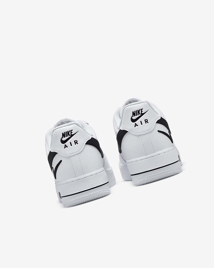 White / Black Nike Air Force 1 '07 Men's Sneakers | CA_3053