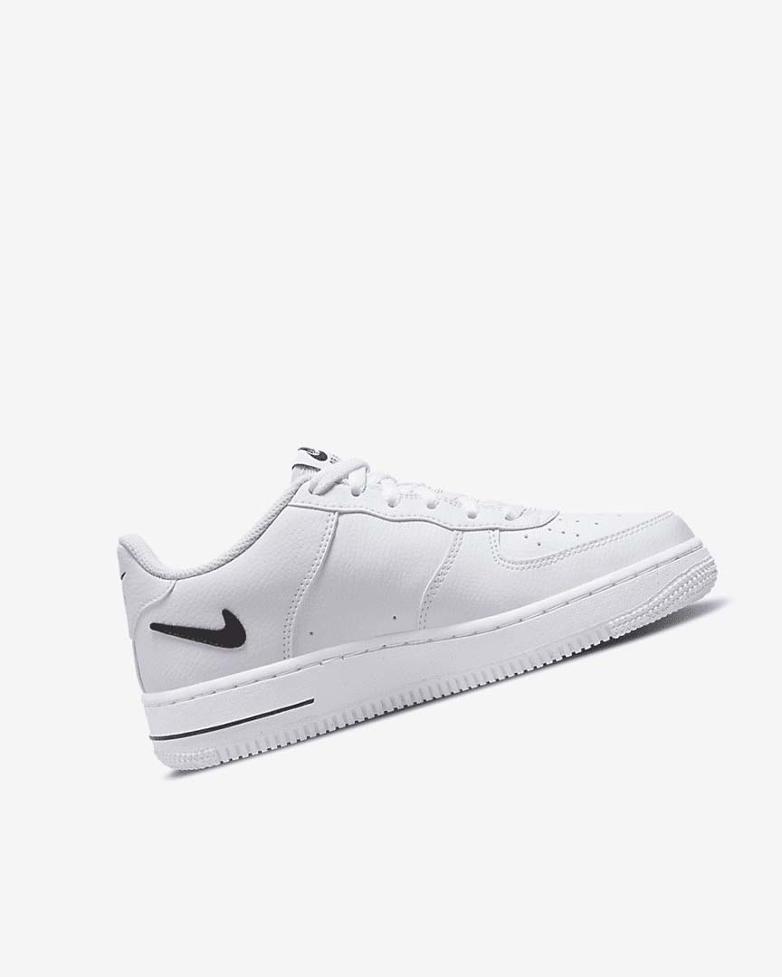 White / Black Nike Air Force 1 Boys' Sneakers | CA_2542
