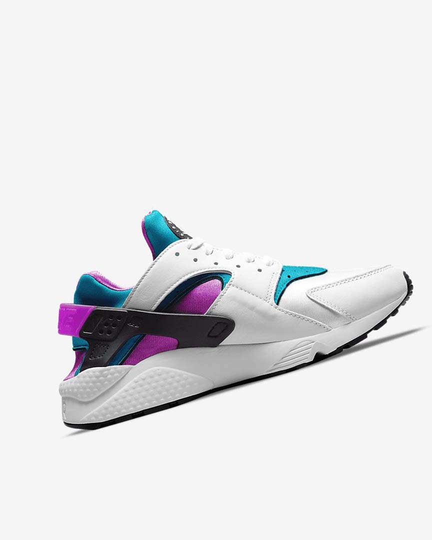 White / Black Nike Air Huarache Men's Sneakers | CA_4647