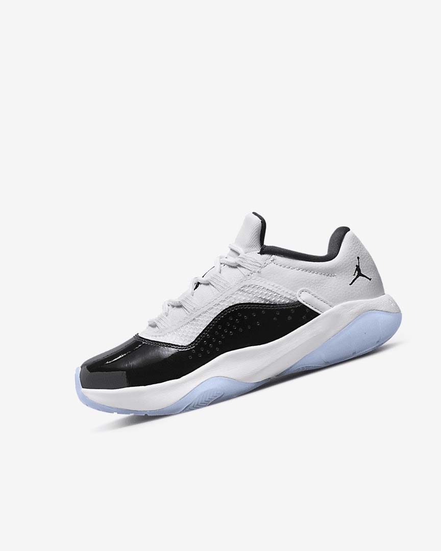 White / Black Nike Air Jordan 11 CMFT Low Boys\' Basketball Shoes | CA_3081