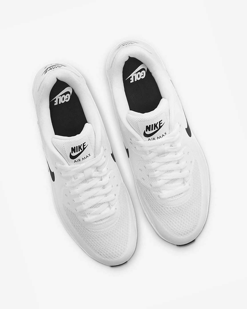 White / Black Nike Air Max 90 G Men's Golf Shoes | CA_2793