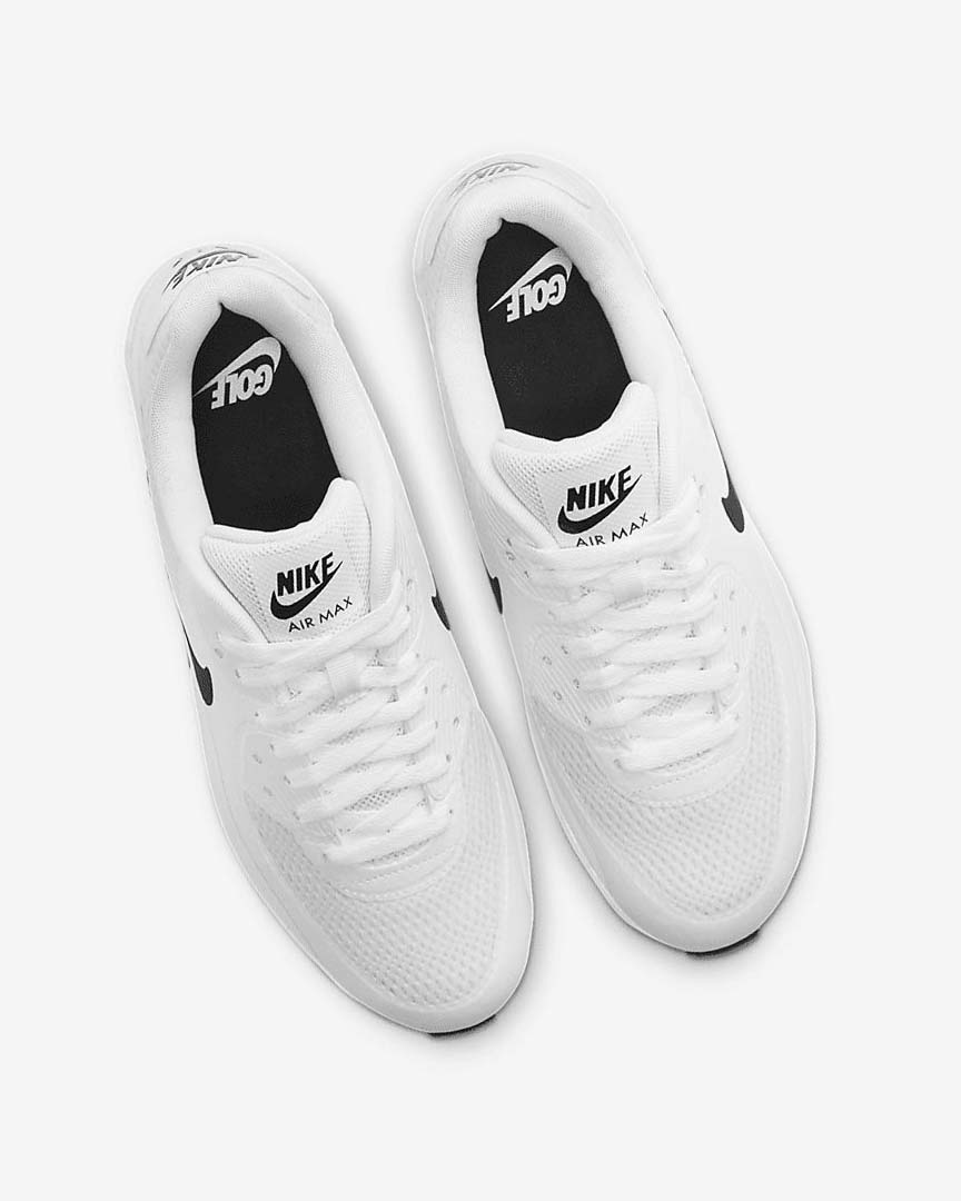 White / Black Nike Air Max 90 G Women's Golf Shoes | CA_5207