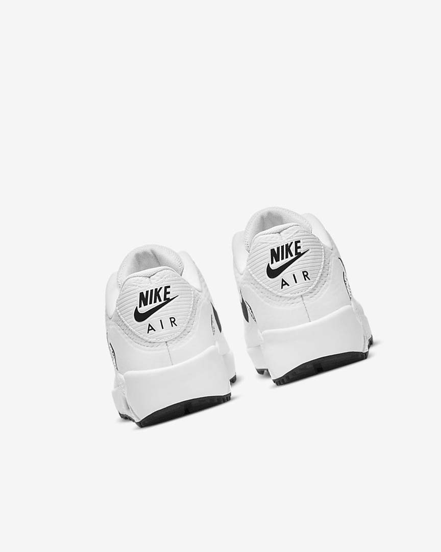White / Black Nike Air Max 90 G Women's Golf Shoes | CA_5207