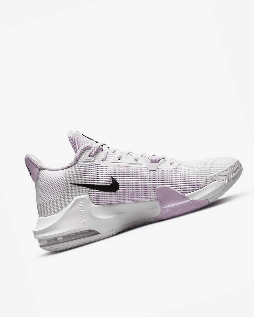 White / Black Nike Air Max Impact 3 Men's Basketball Shoes | CA_2721