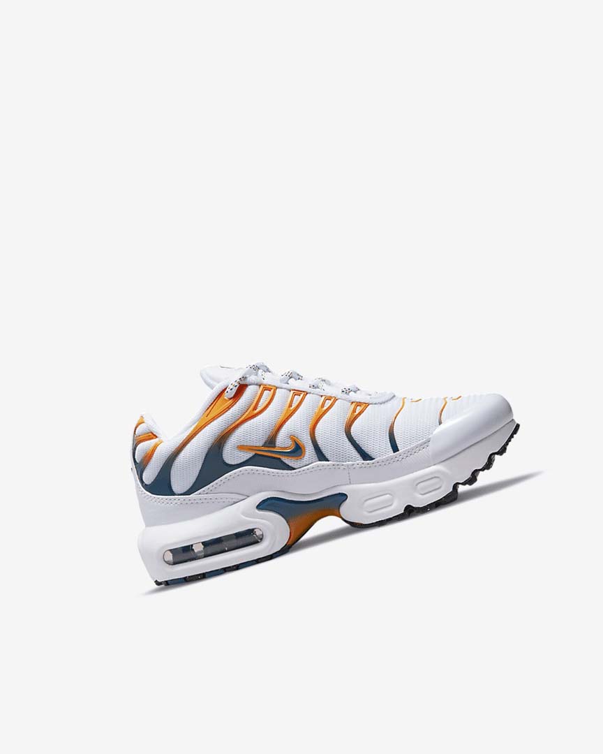 White / Black Nike Air Max Plus Girls' Sneakers | CA_4526